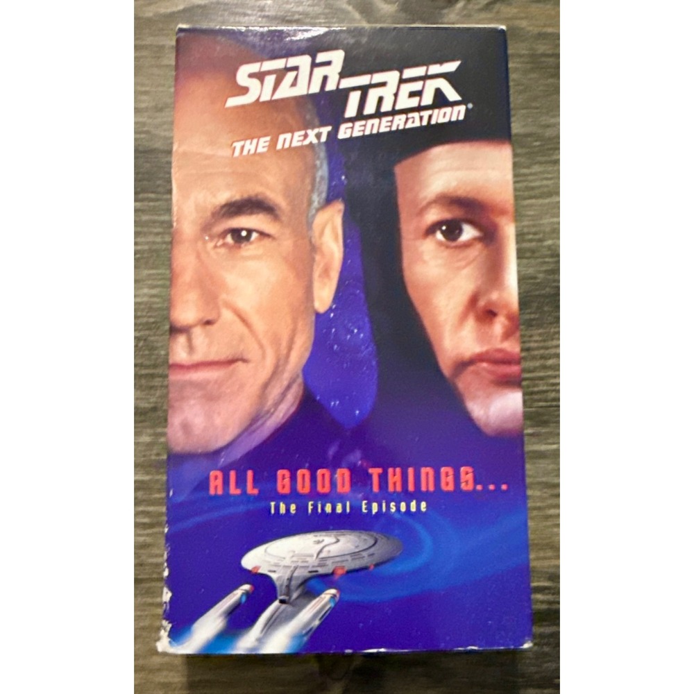 Paramount Star Trek TNG All Good Things Final Episode VHS Good 1994 40270-747